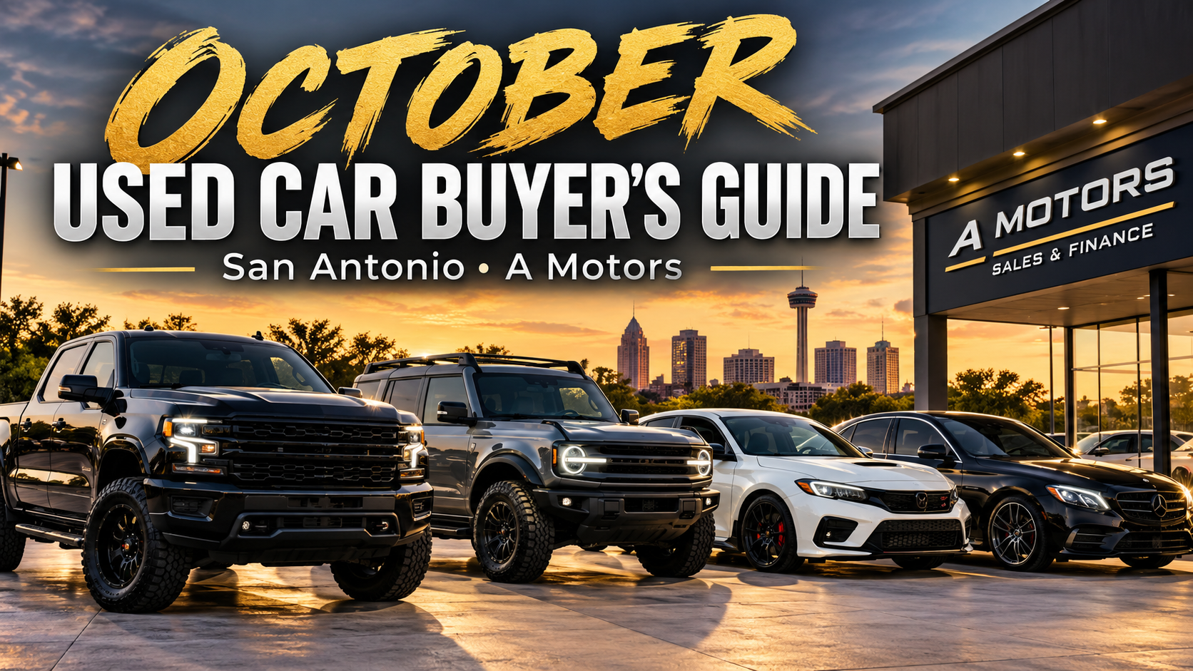October Used Car Buyer&rsquo;s Guide&colon; 6 Standout Cars&comma; Trucks & SUVs for Sale in San Antonio